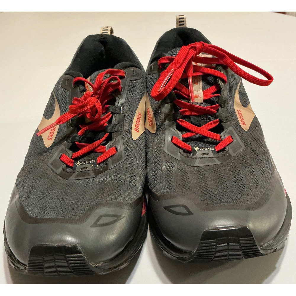 Brooks Cascadia 16 GTX Mens Trail Goretex Running Shoes Black Red  Size 12 - Picture 6 of 9